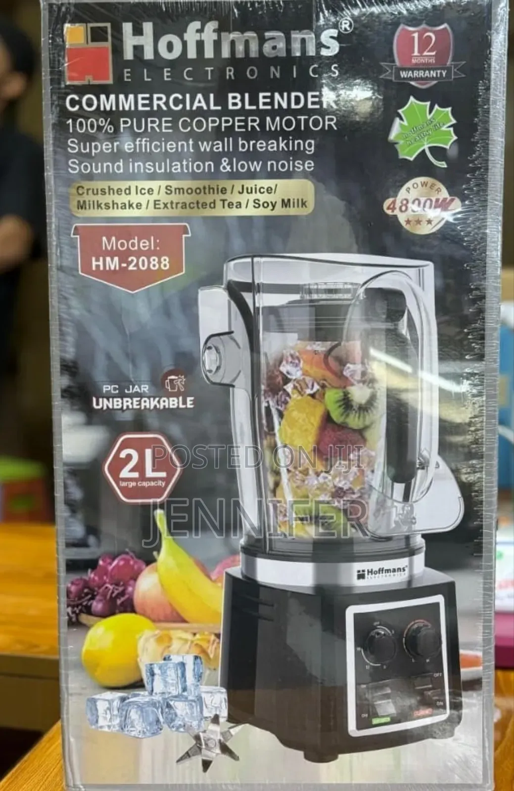 Hoffmans Hm-2088 Silent Commercial Blender.