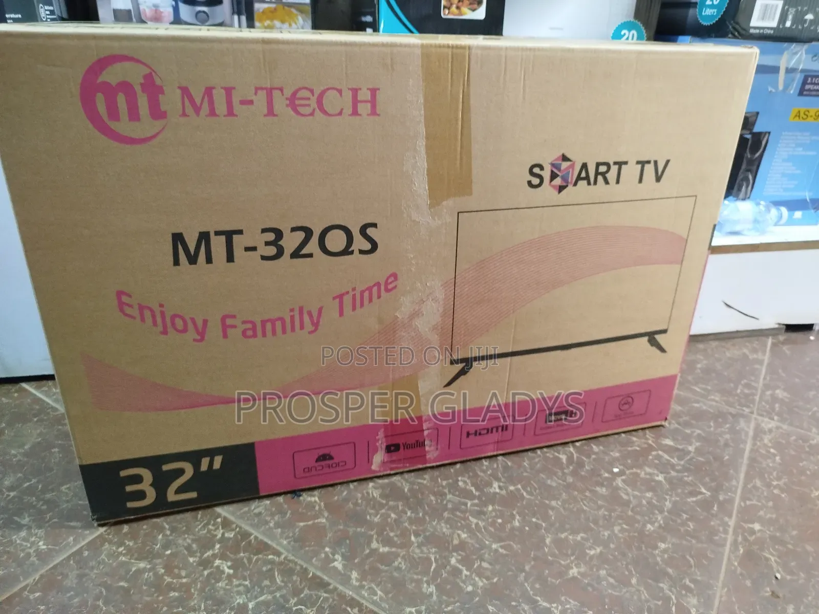 32 Mitech Smart Boxed Digital Flat Screen Flameless.