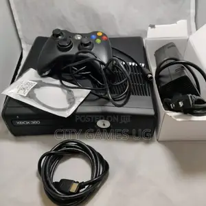 Microsoft Xbox 360 S Slim Black Video Game Console System 360s