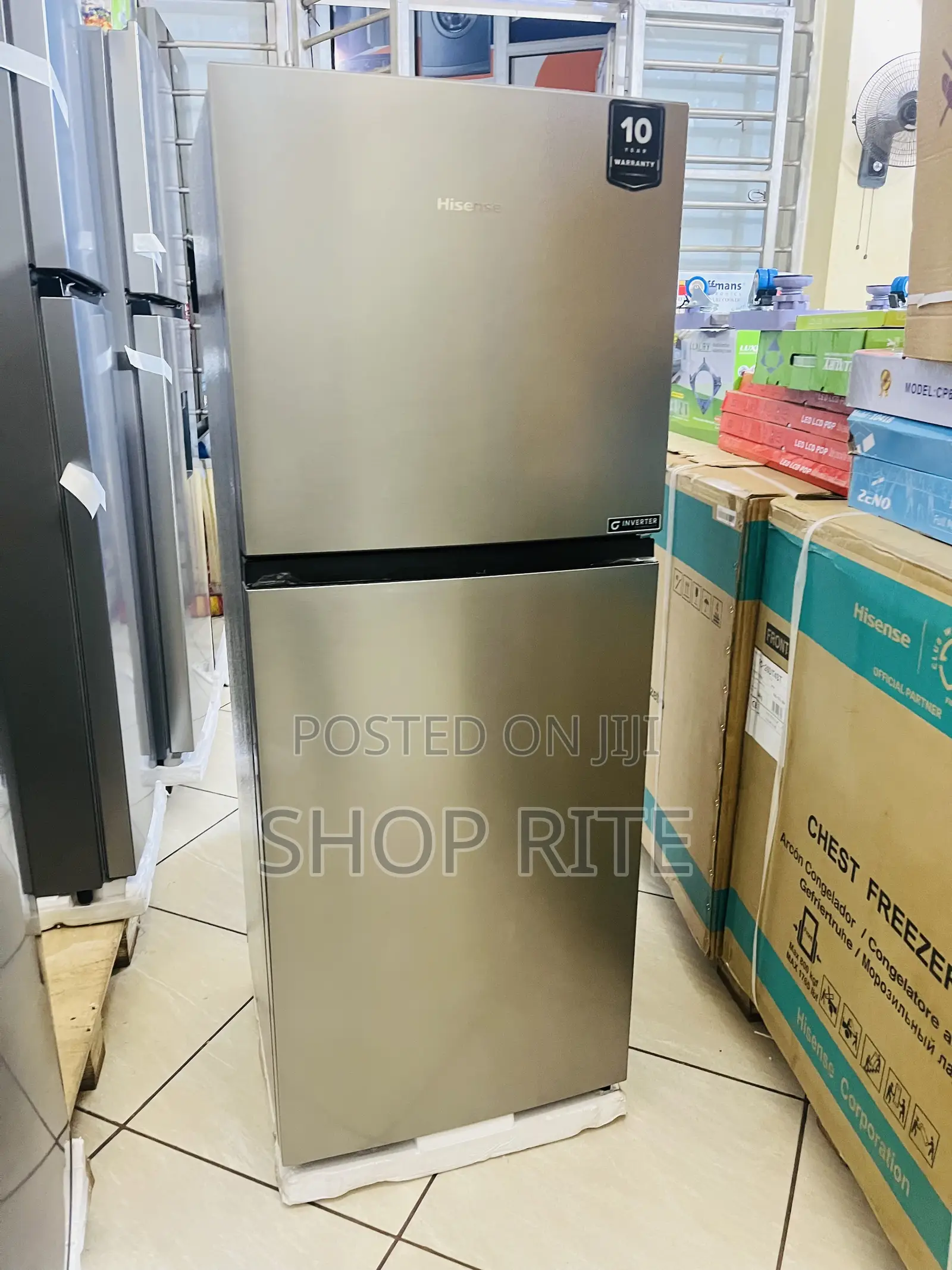 Hisense 266 Liters Stainless Steel Frost Free Big Size