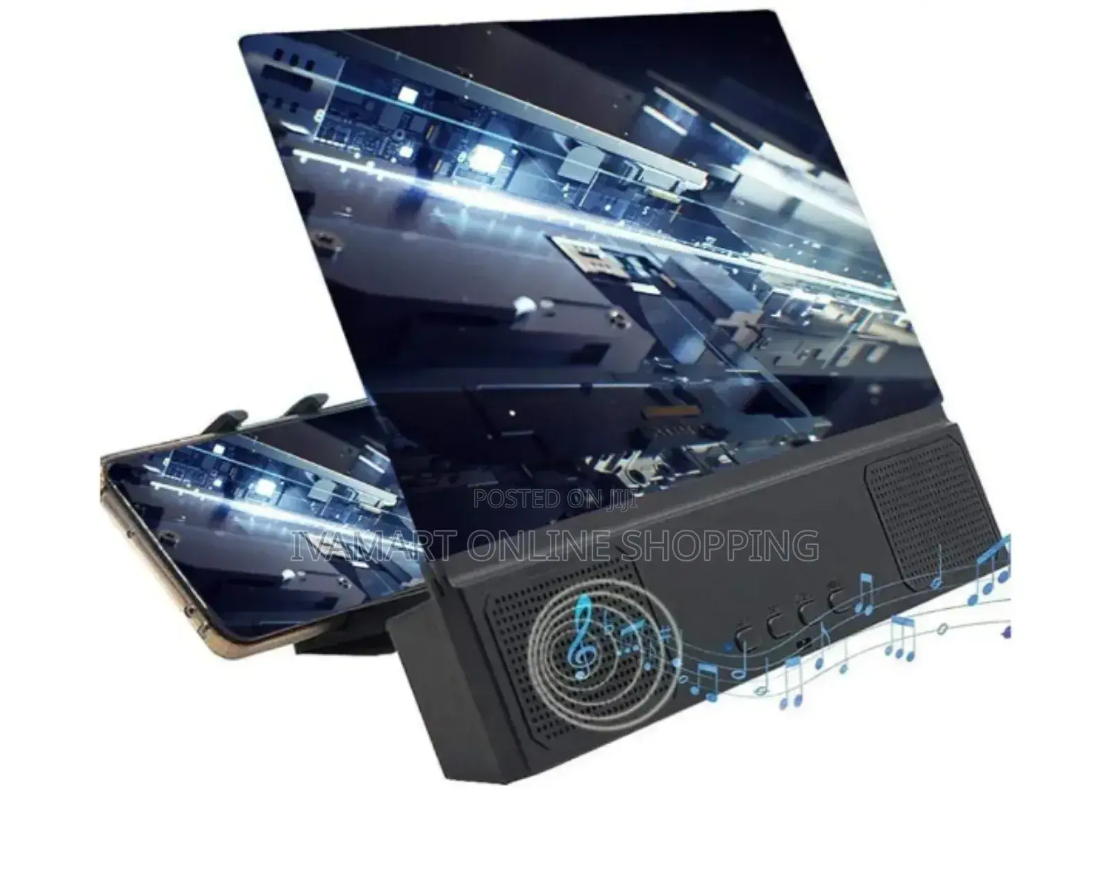 12 Inch Mobile Phone Screen Amplifier With a Bluetooth Speaker