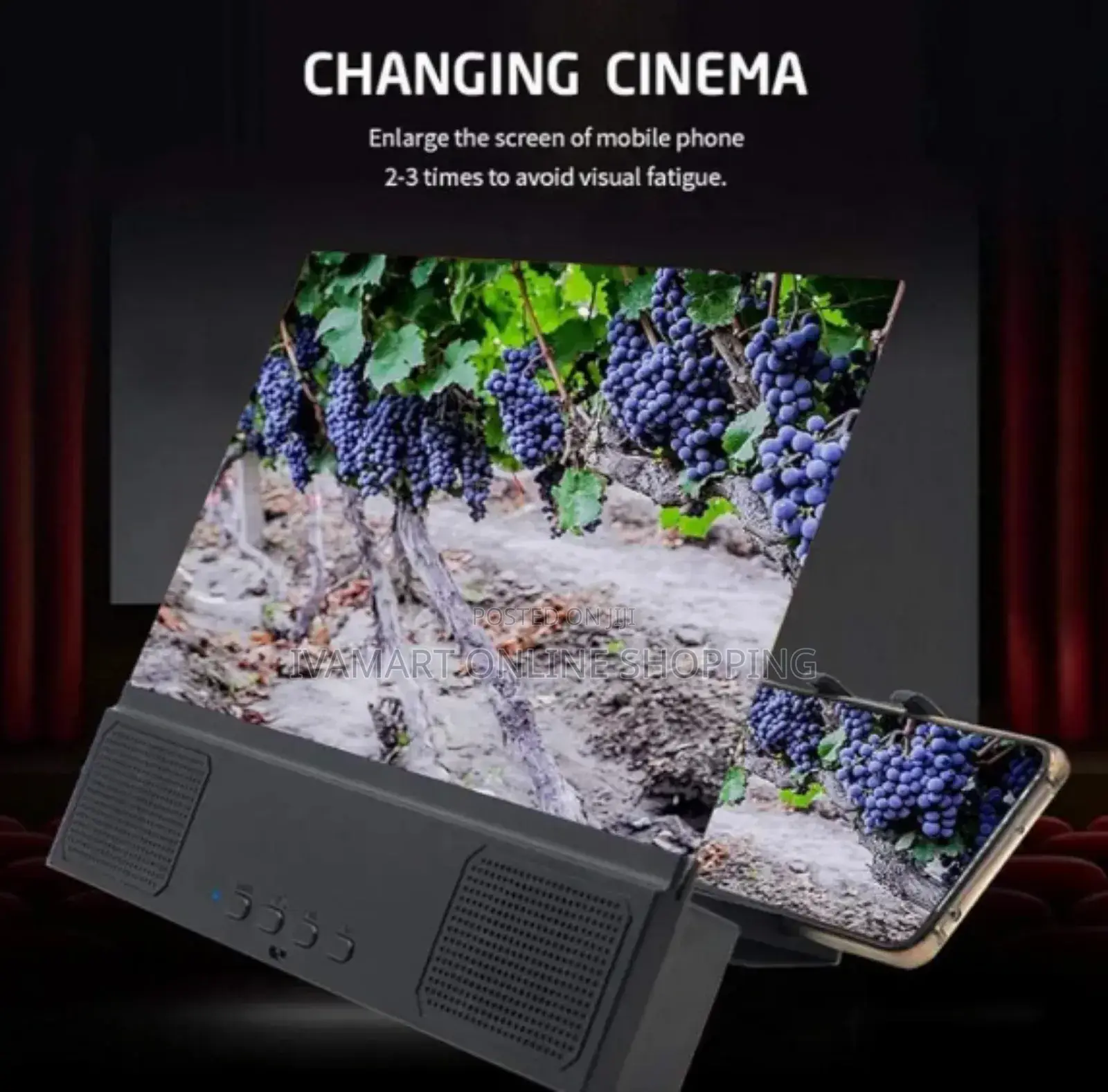 12 Inch Mobile Phone Screen Amplifier With a Bluetooth Speaker