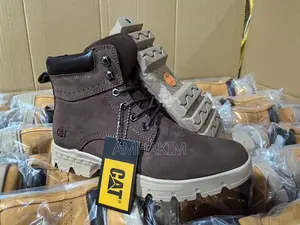Classic Men Caterpillar Leather Casual Boots In Stock