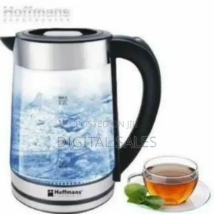 Hoffmans Glass Led Electric Kettle/ Percolator