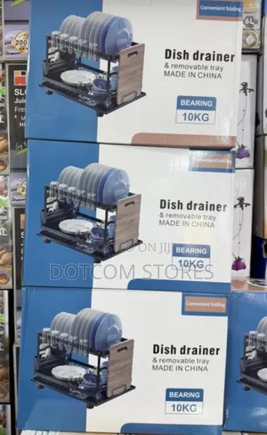 2-Tier Dish Drainer and Removable Tray