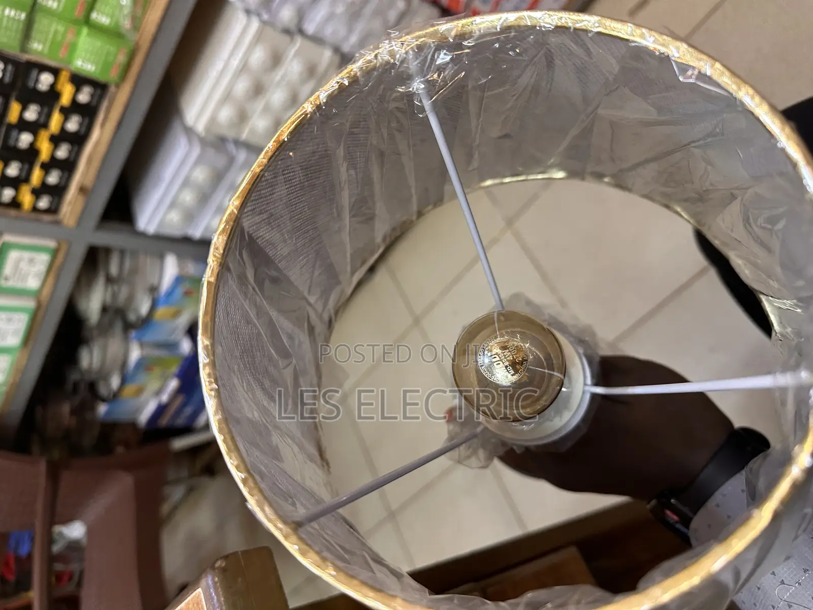 Bedside Lamp Brown