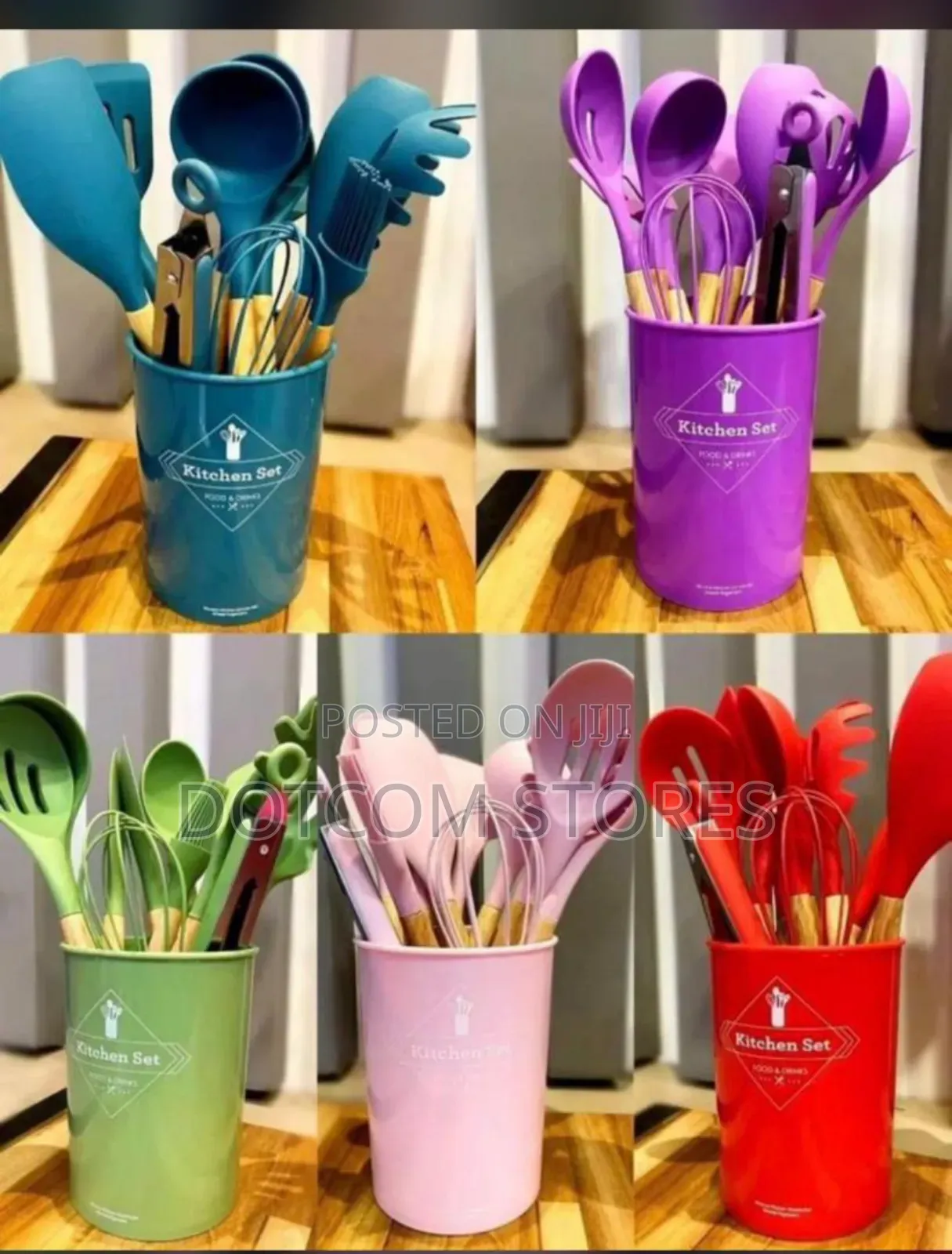 Silicone Cooking Utensils With Holders