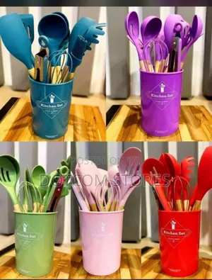 Silicone Cooking Utensils With Holders