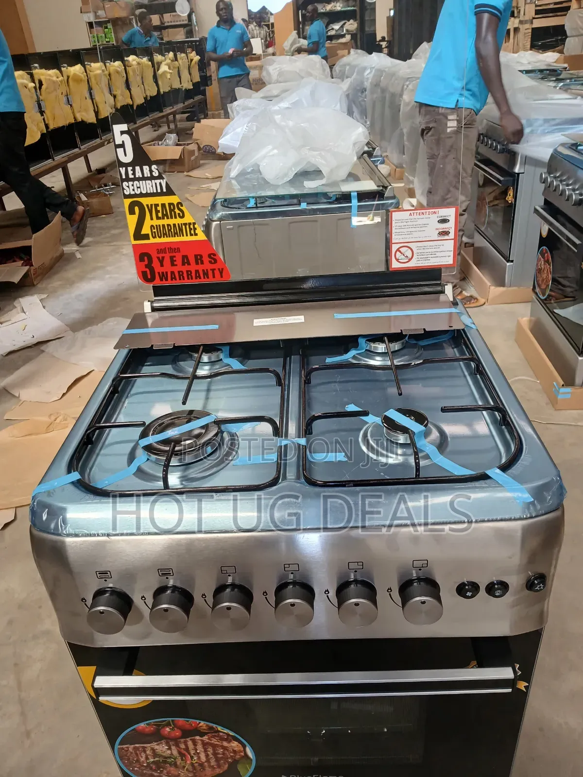 Blueflame 60cm X 60cm S6040grfp Full Gas Cooker - Stainless Steel