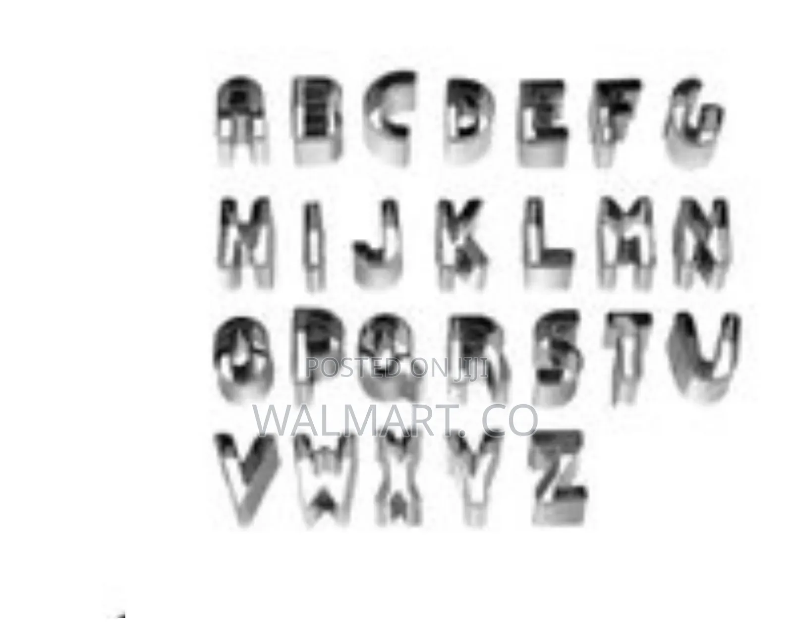 Mini Alphabet Baking Cookie Cutters