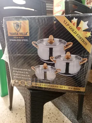 Kaisa Villa 6-Piece Stainless Steel Cookware Set.