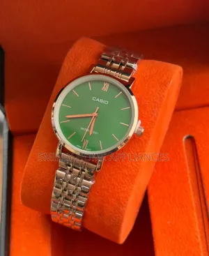 Green Face Casio Ladies' Boxed Wrist Automatic Time Piece at Discount