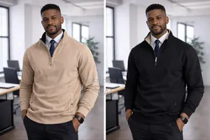 Office Quarter Zip Sweater