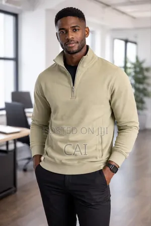 Office Quarter Zip Sweater