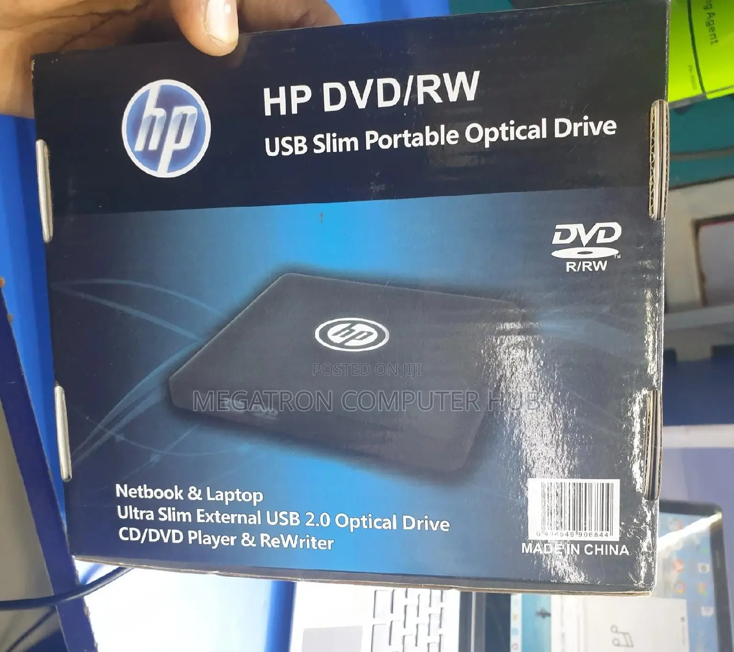 Hp DVD Writer Portable Usb External Optical Writer 2.0