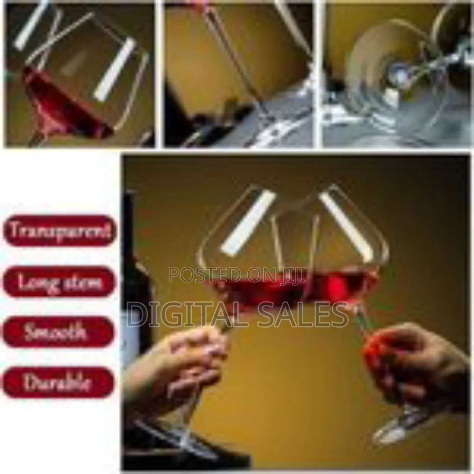 Set of 6 Holiday-Themed Wine Glass Charms