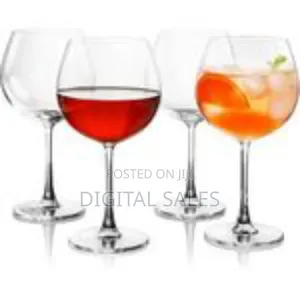 Set of 6 Elegant Balloon Wine Glasses