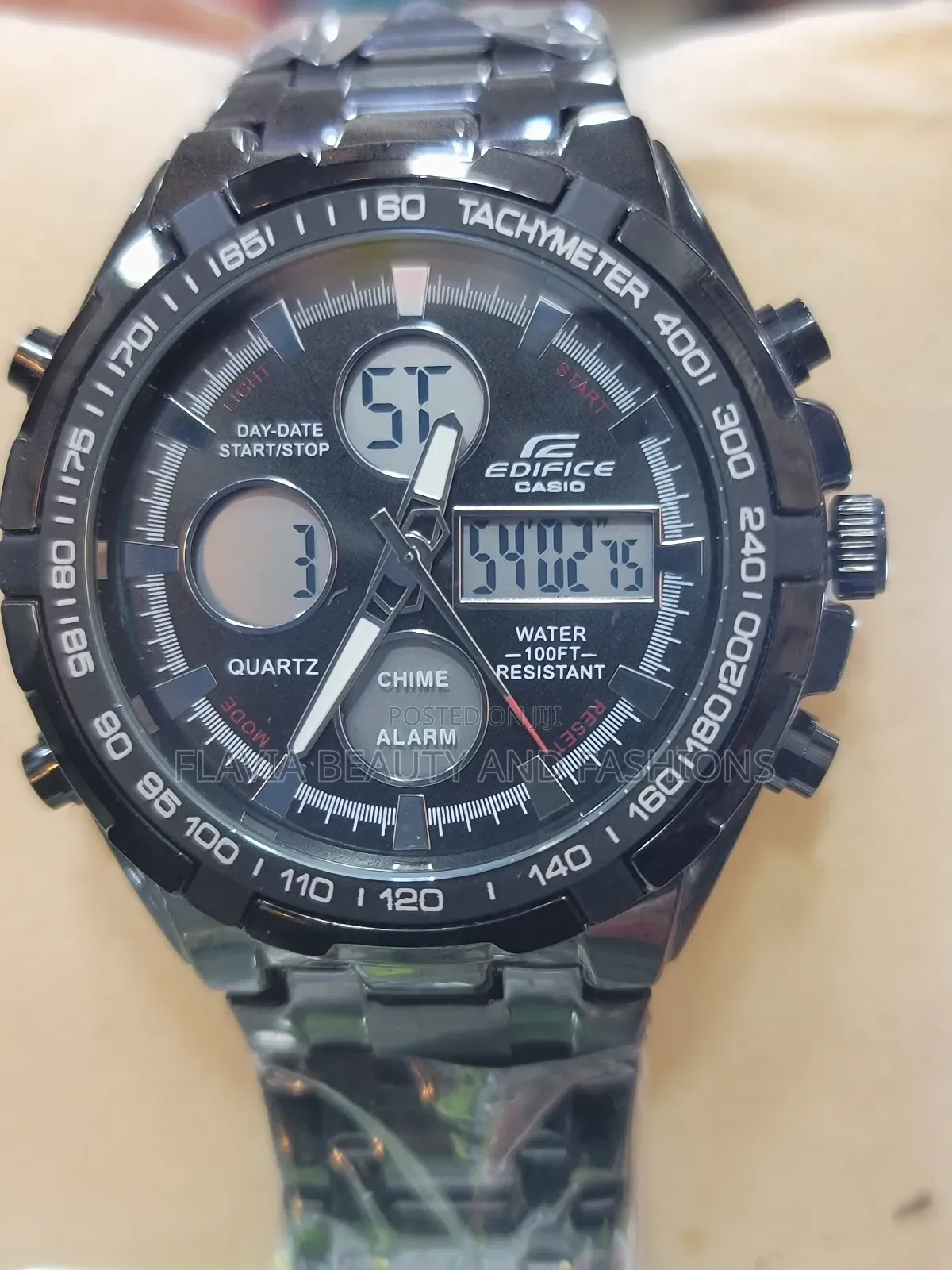 Edifice Casio Black Original Watch