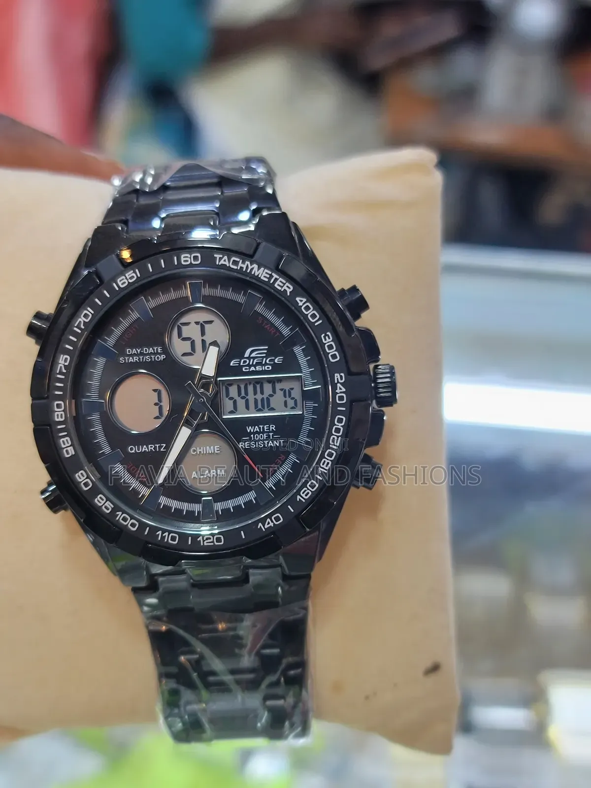Edifice Casio Black Original Watch