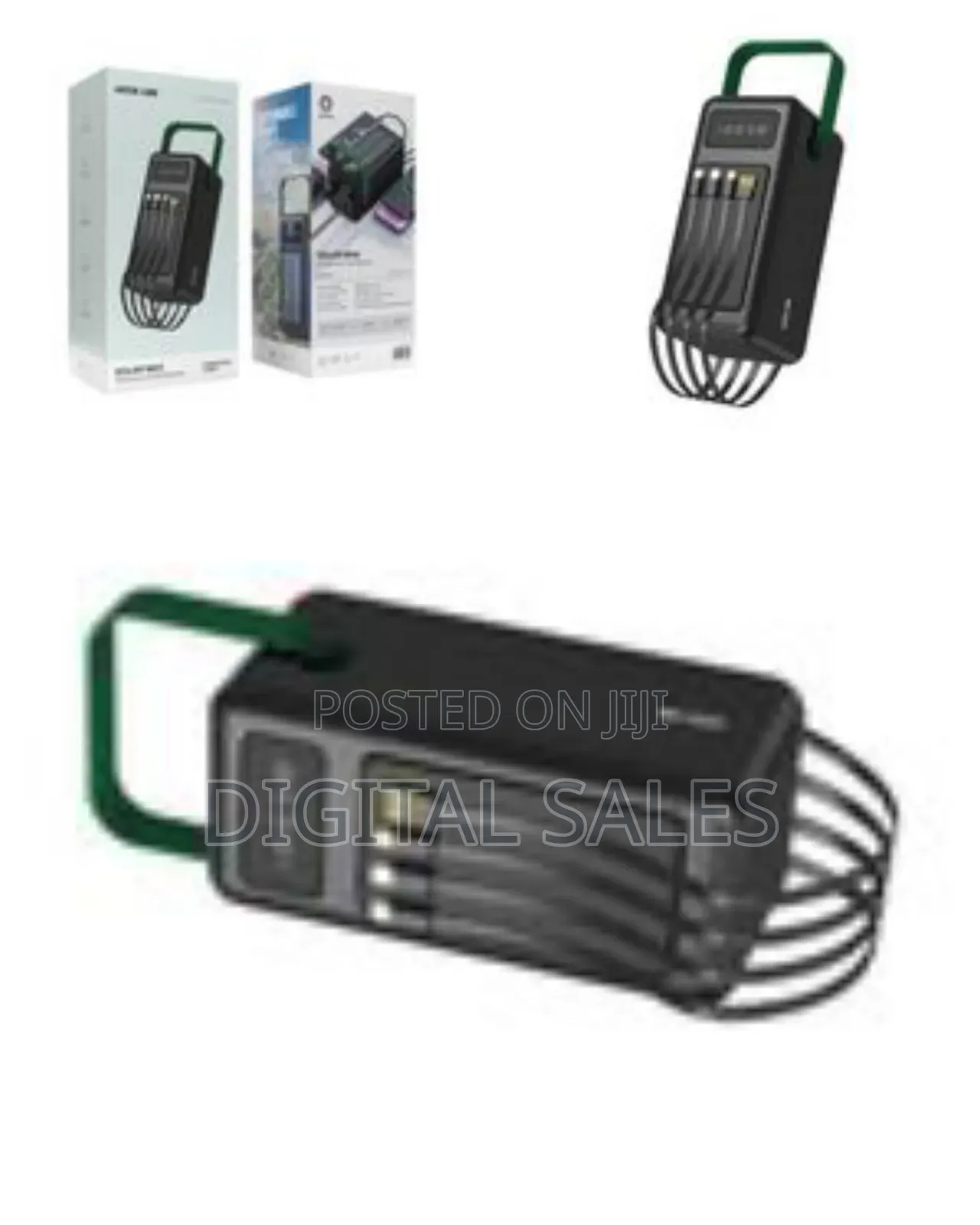 Green Lion Multi-Cable Power Bank With Carry Handle