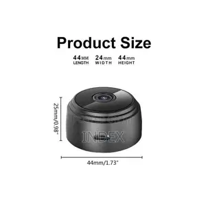 Mini Wireless Wifi Hidden Camera Suitable For Safety - Black