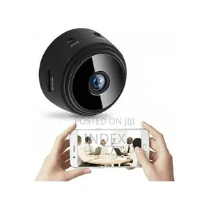 Mini Wireless Wifi Hidden Camera Suitable For Safety - Black