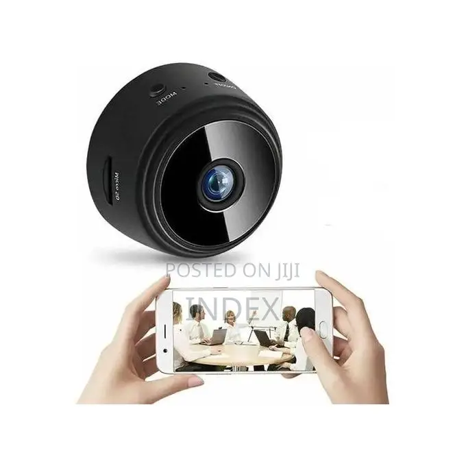 Mini Wireless Wifi Hidden Camera Suitable For Safety - Black