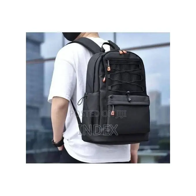 Well Designed Waterproof Backpack With Usb Port-Black /Grey