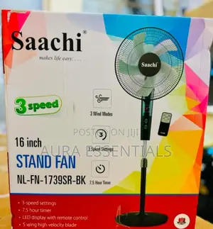 Saachi 16 Inch Stand Fan (Model Nl-Fn-1739sr-Bk)