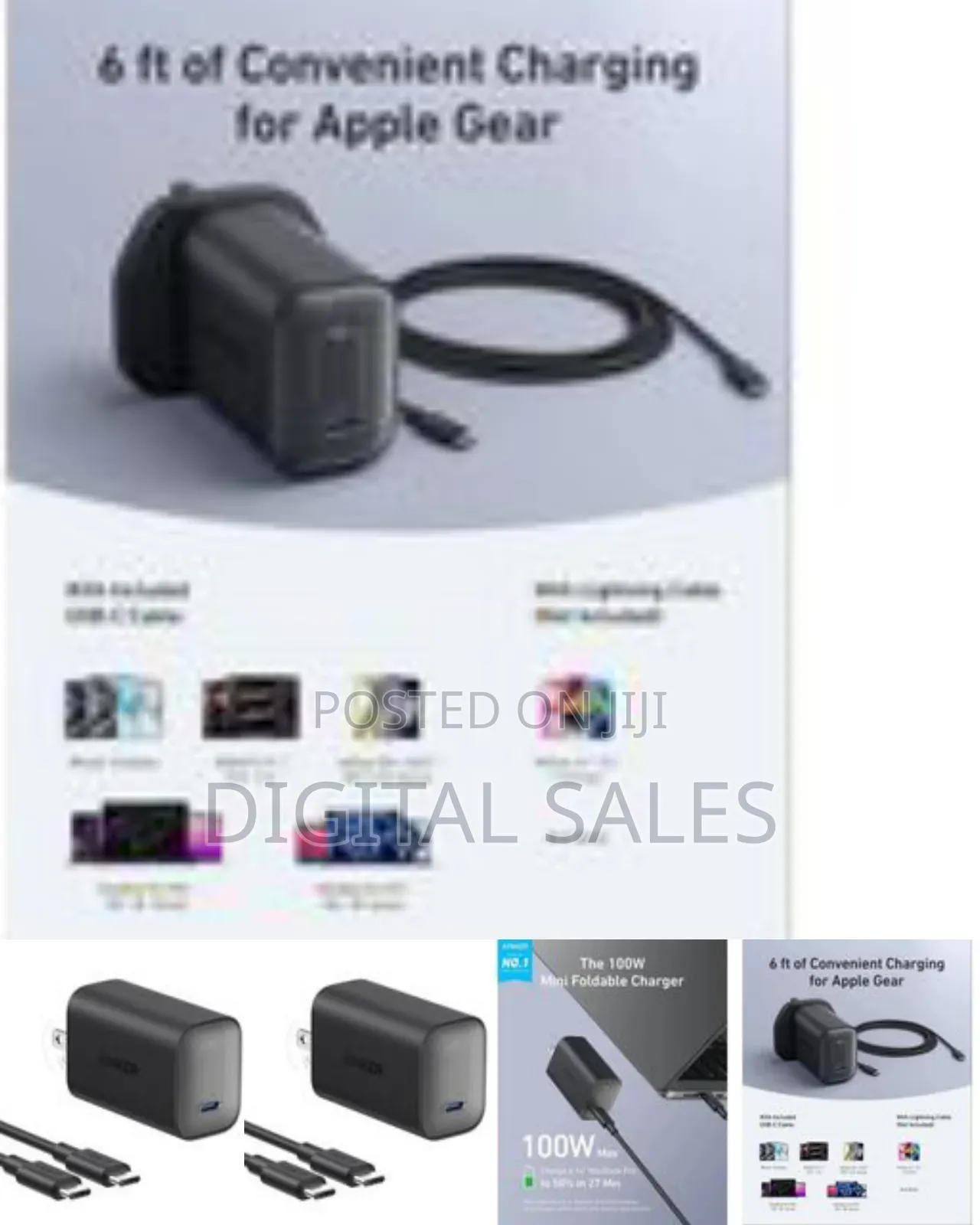 Fast Charger With a Usb-C to Usb-C Cable