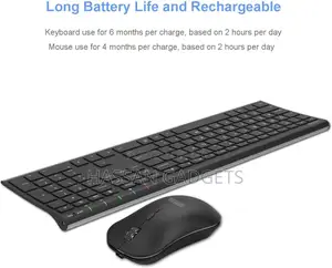 Wireless Keyboard and Mouse Combo