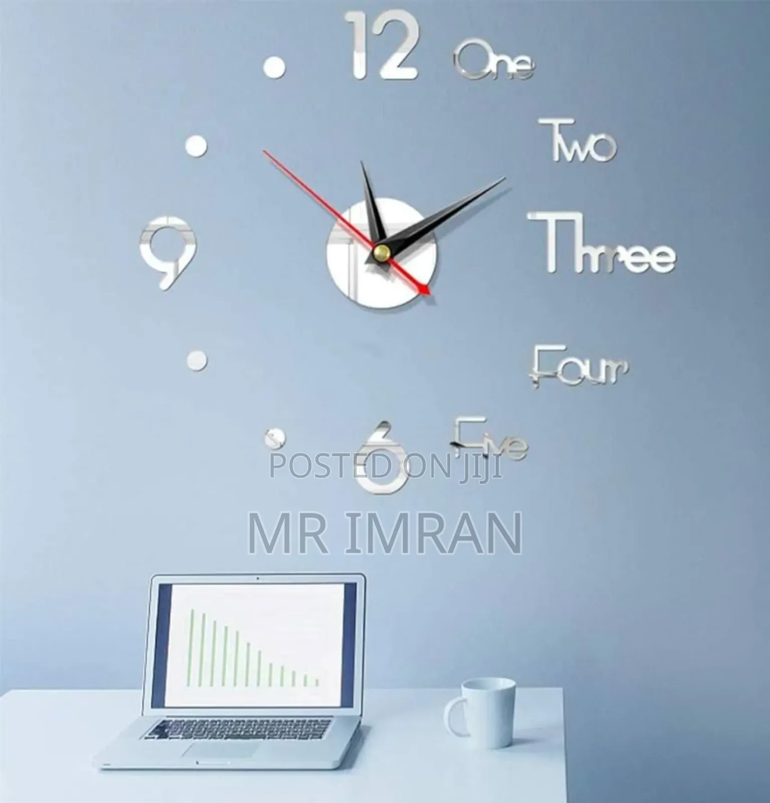 3d Diy Acrylic Wall Clock
