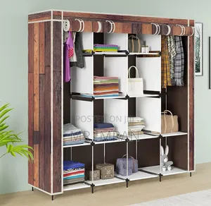 4 Columns Closet Organizer Portable Wardrobe