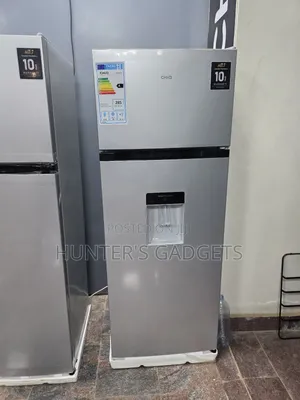 Chiq 270l Double Door Brand New Fridge With Water Dispenser Silver