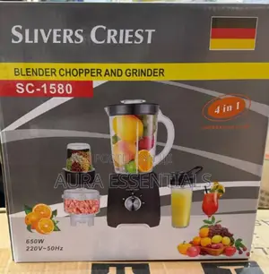 Slivers Criest Sc-1580 4-in-1 Blender, Chopper, and Grinder