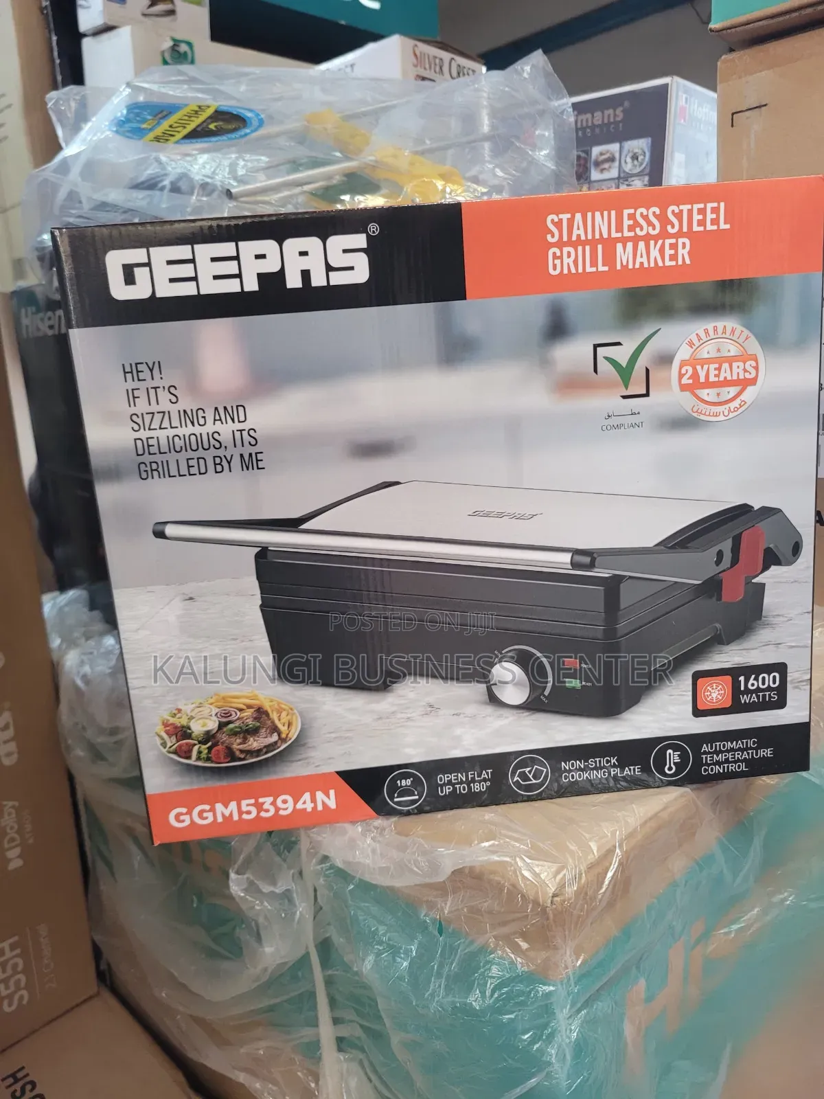 Grill Maker Geepas Stainless Steel Grill Maker