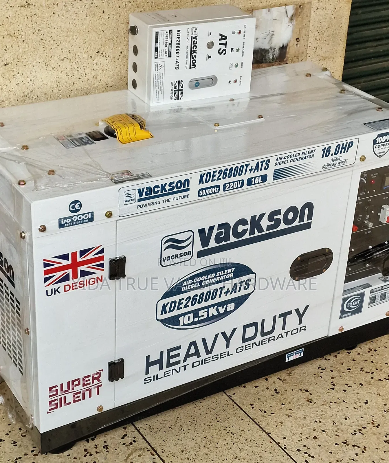 10.5 Kva Generator Vackson Silent