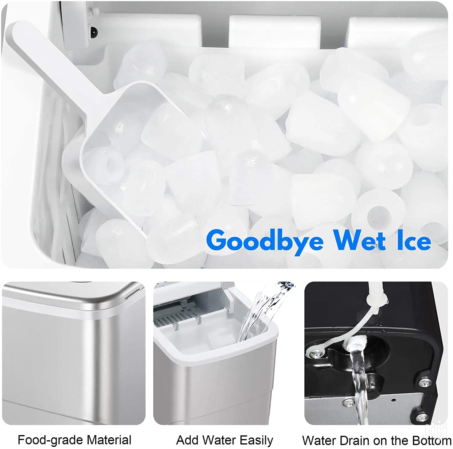 Logik 12kg Portable Ice Maker Machine