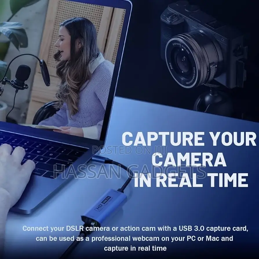 Video Capture Card Usb 3.0 Hdmi to Usb-C