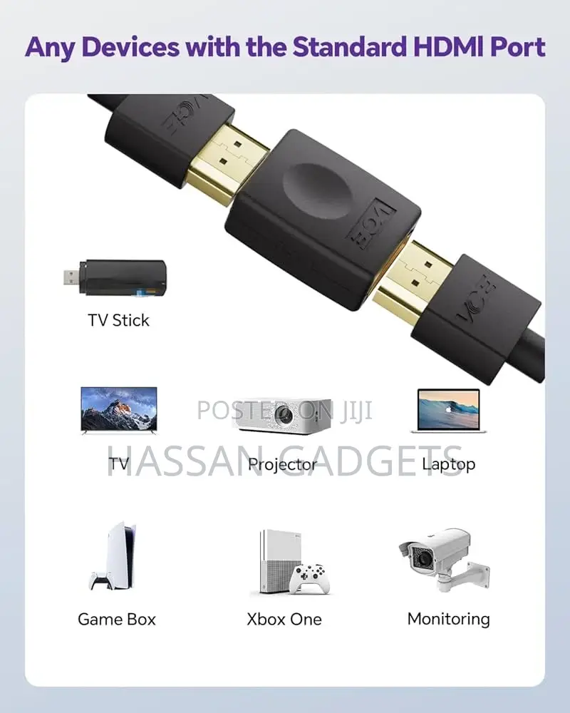 Hdmi Connecter to Female to Female Adapter