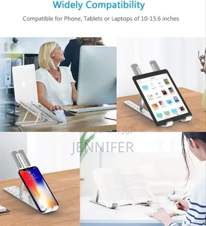 Portable, Adjustable, and Foldable Aluminum Laptop Stand.