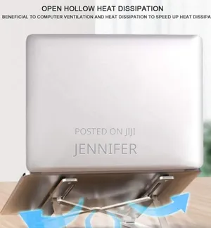 Portable, Adjustable, and Foldable Aluminum Laptop Stand.
