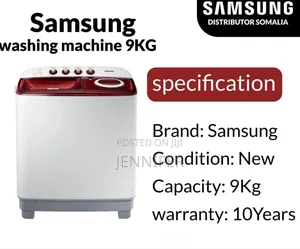 Samsung 9kg Twin Tub Washing Machine.