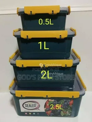 Locks Plastic Food Storage Containers 4pcs