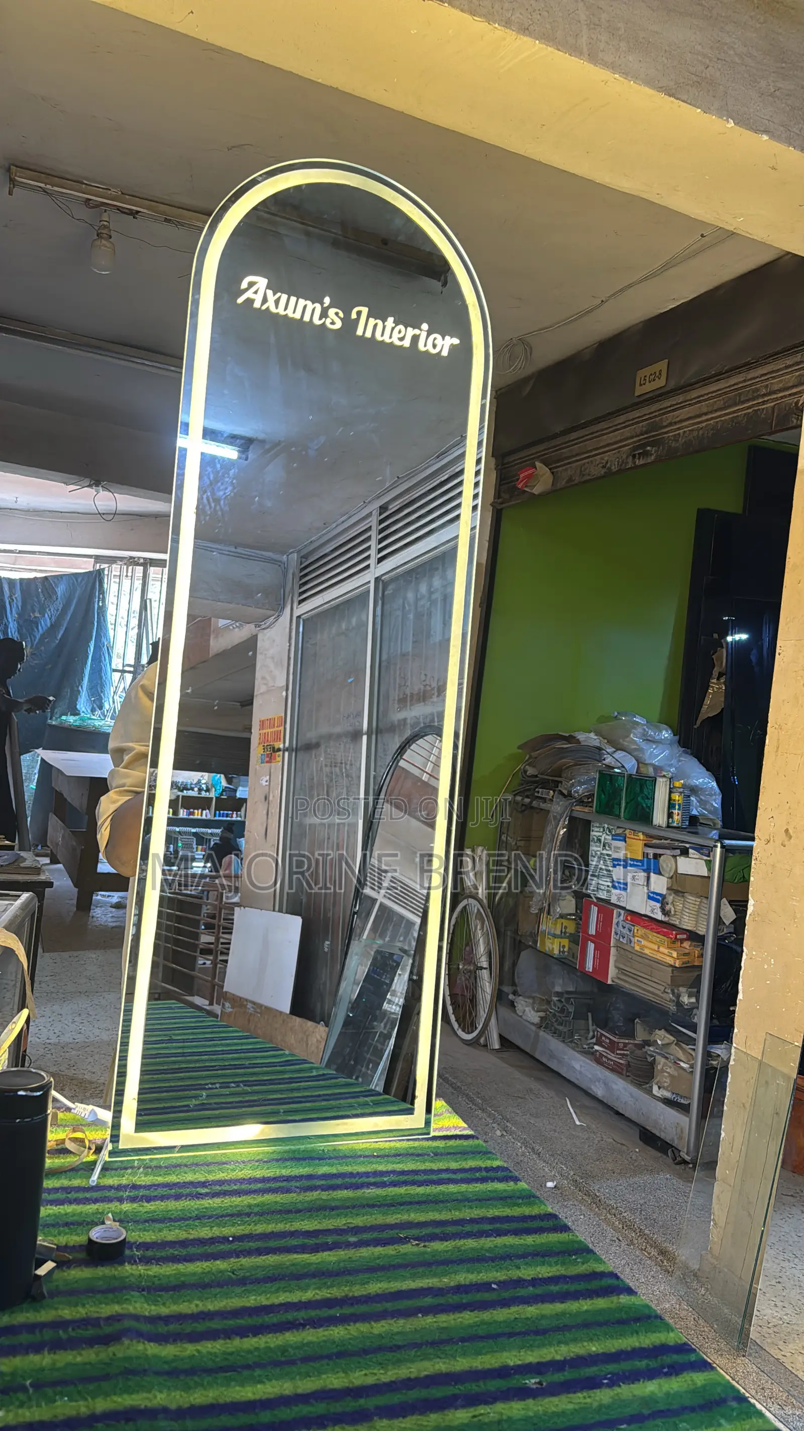 A Frosted Mirror With a Name in It