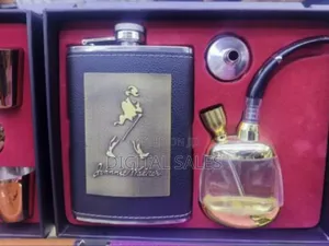 Premium Hip Flask Gift Set With Shot Glasses and Funnel