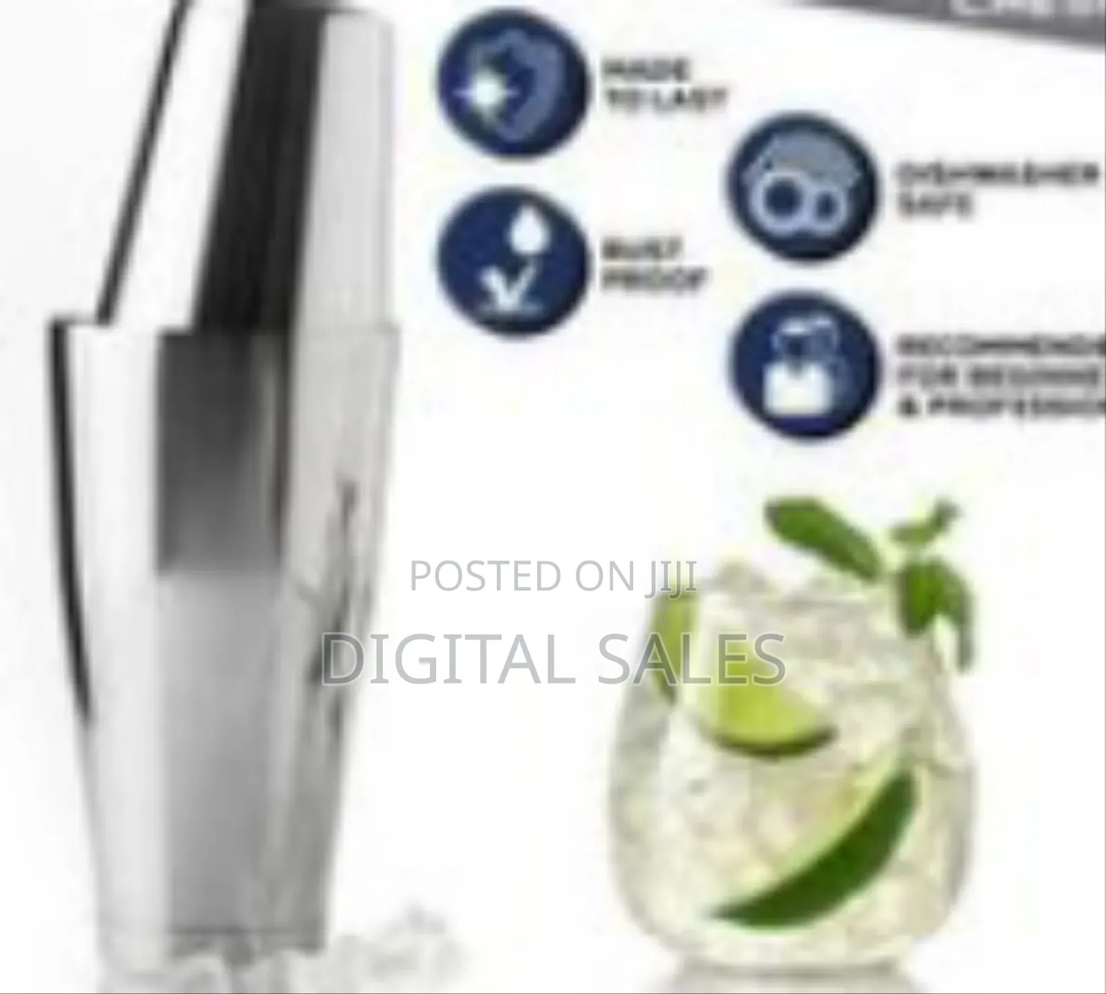 Professional Stainless Steel Boston Cocktail Shaker Set (2-Piece)
