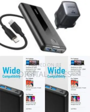 Anker Power Bank With a Wall Charger and Usb-C Cable