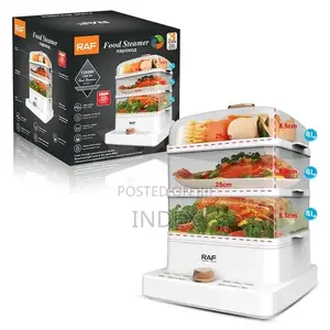 3 Tier Electric Food Cooking Steamer Pot With Timer Fuction