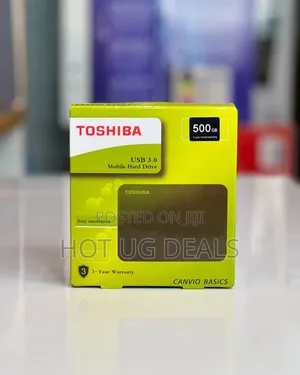 Toshiba 500gb External Hard Disk Drive 3.0 - Black